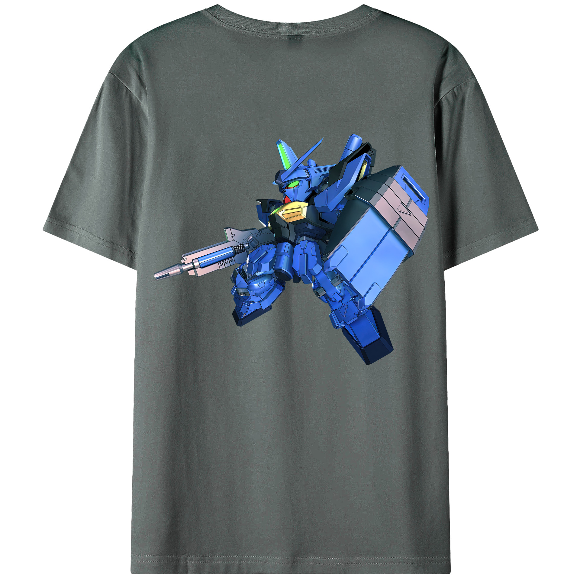 （画像用） 機動戦士ガンダム Mobile Suit Gundam 綿100％半袖Tシャツ（背面プリント）